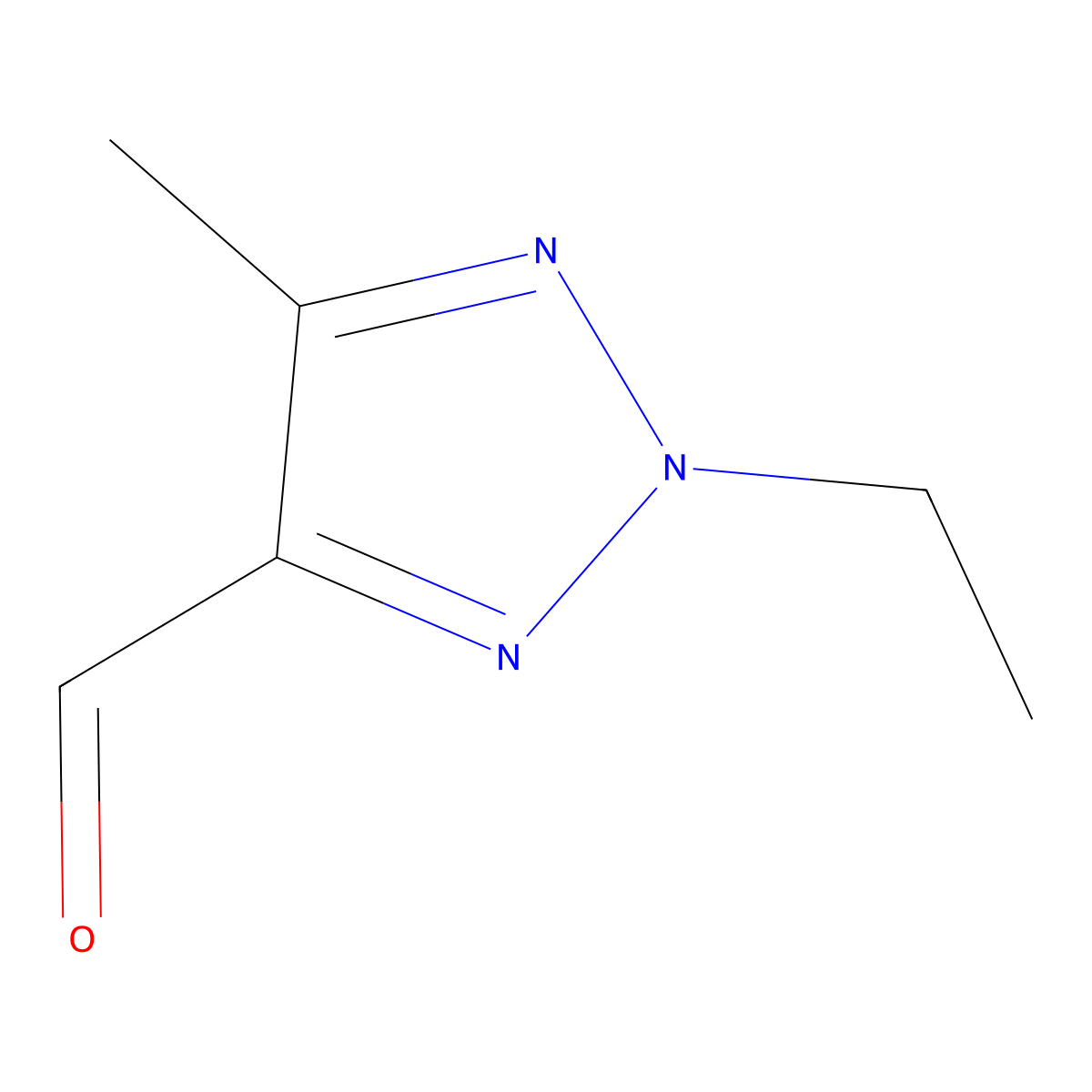 2-ethyl-5-methyl-2H-1,2,3-triazole-4-carbaldehyde molecular structure, CAS 1864061-70-0