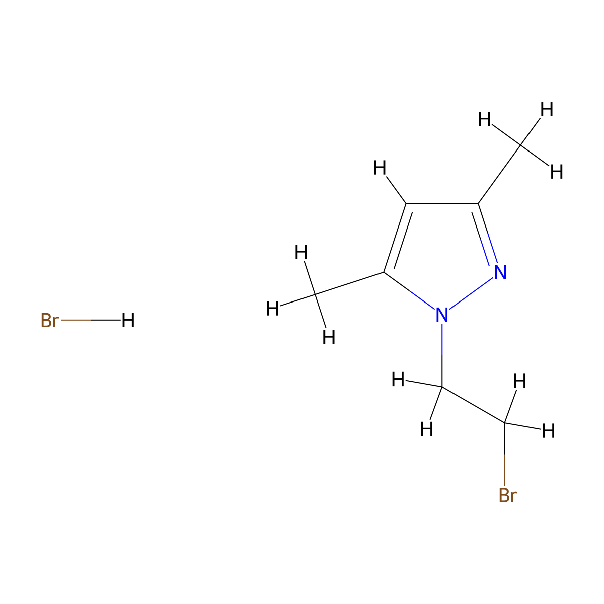 1-(2-Bromoethyl)-3,5-dimethyl-1H-pyrazole hydrobromide molecular structure, CAS 1864062-25-8