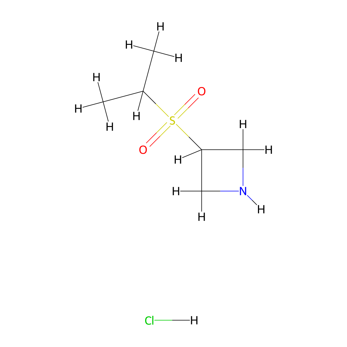 3-(Propane-2-sulfonyl)azetidine hydrochloride molecular structure, CAS 1864064-12-9