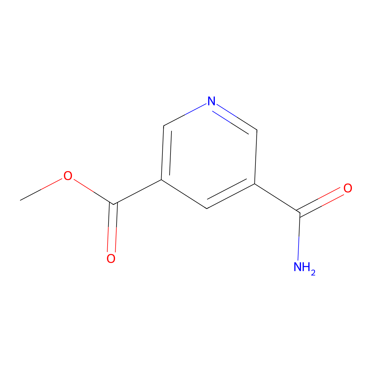 Methyl 5-carbamoylnicotinate molecular structure, CAS 1864066-73-8