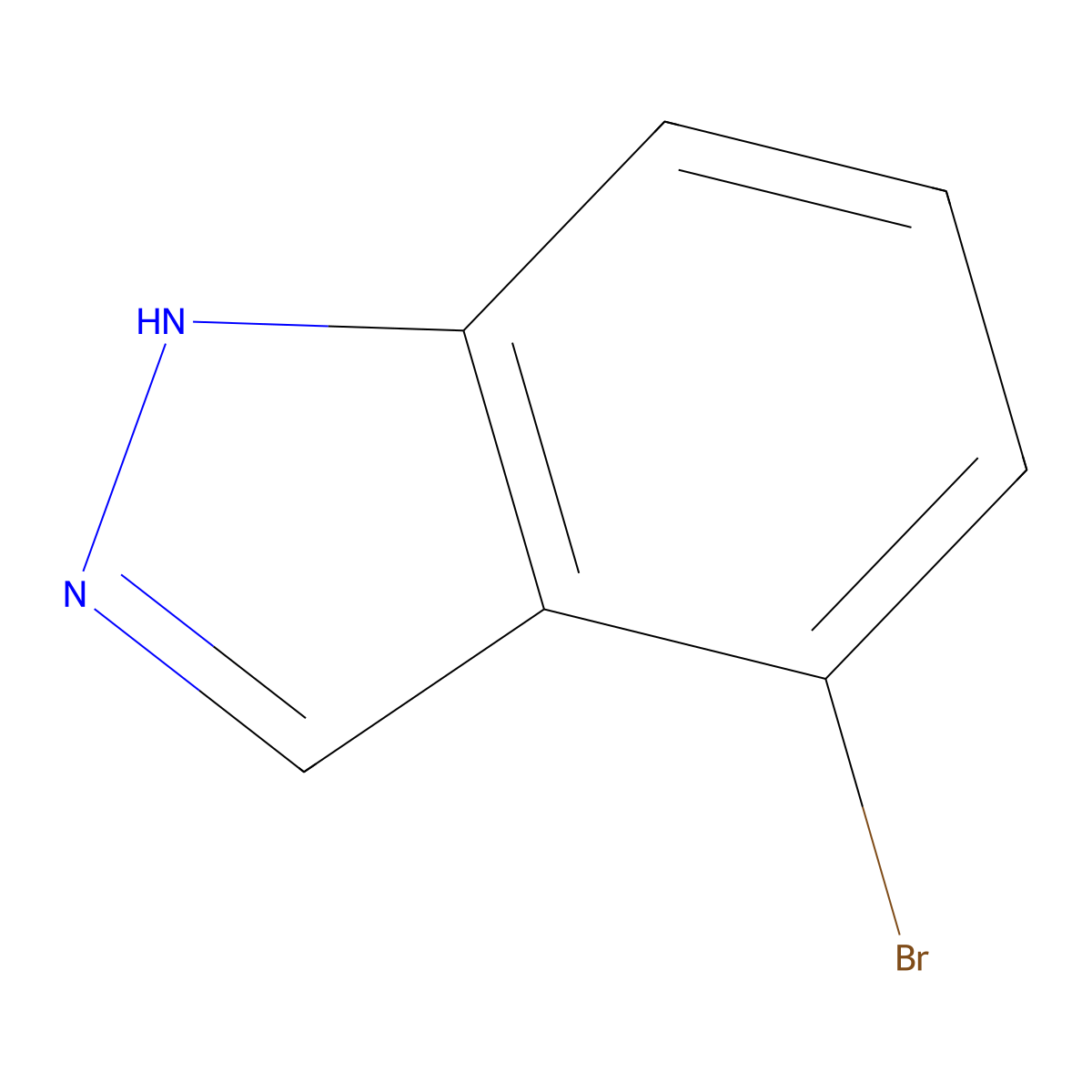 4-bromo-1H-indazole molecular structure, CAS 186407-74-9