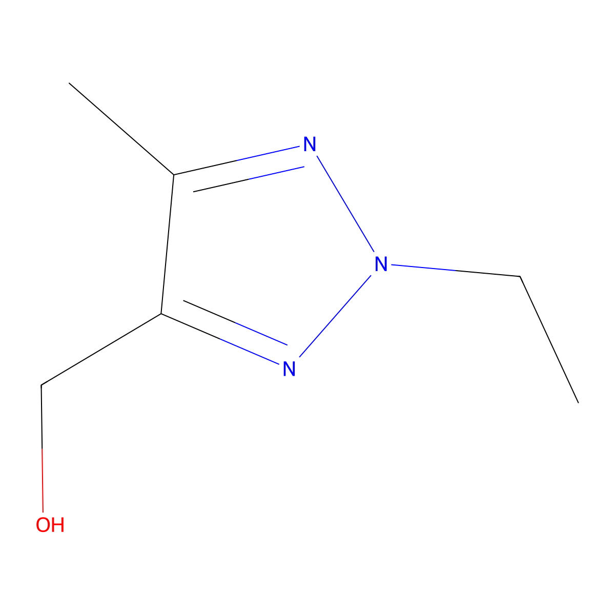 (2-ethyl-5-methyl-2H-1,2,3-triazol-4-yl)methanol molecular structure, CAS 1864072-73-0