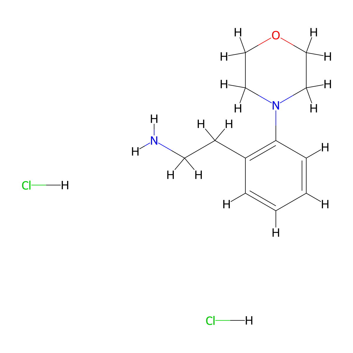 2-[2-(Morpholin-4-yl)phenyl]ethan-1-amine dihydrochloride molecular structure, CAS 1864073-10-8