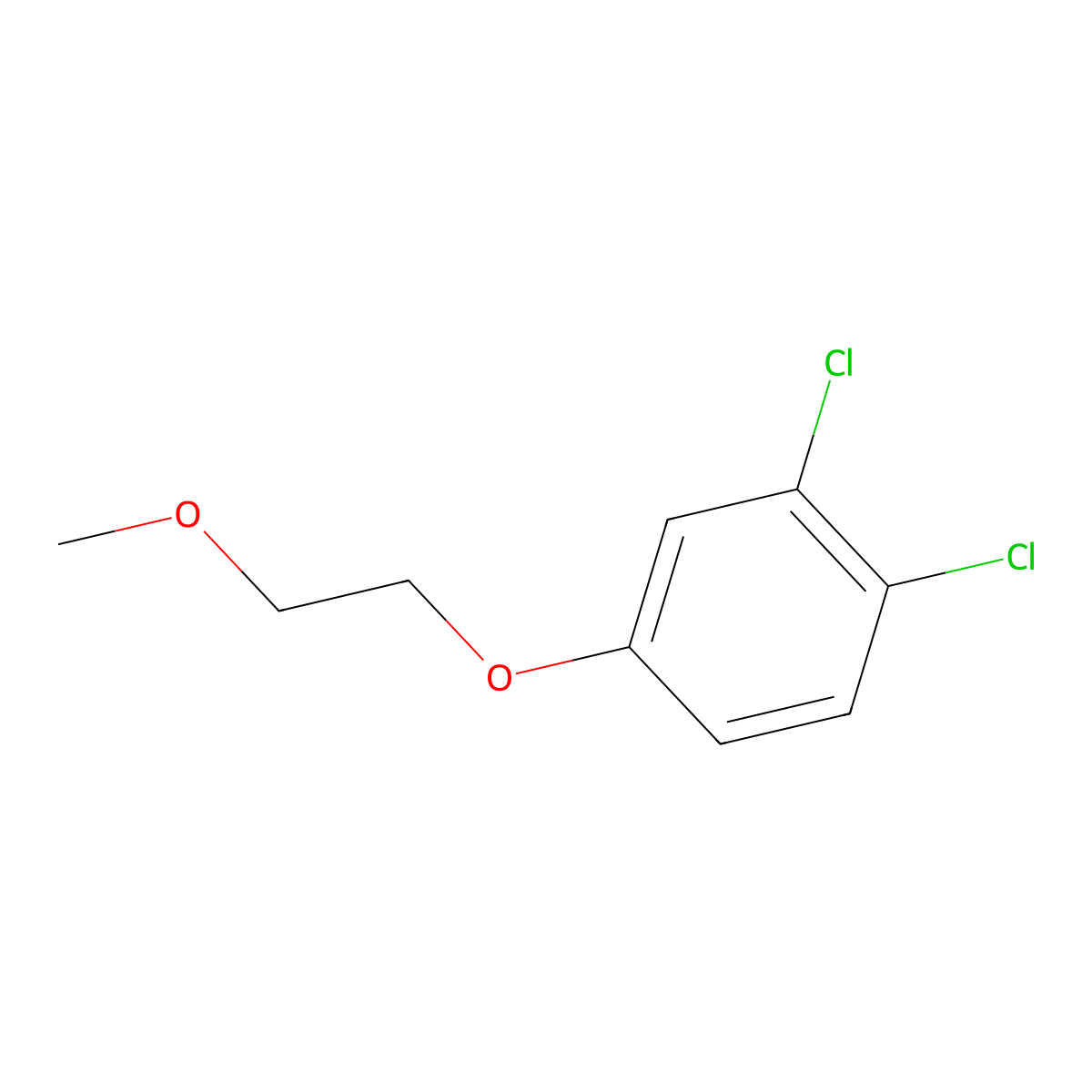1,2-Dichloro-4-(2-methoxyethoxy)benzene molecular structure, CAS 1864089-22-4