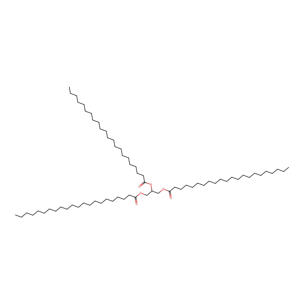 Glyceryl Tribehenate molecular structure, CAS 18641-57-1
