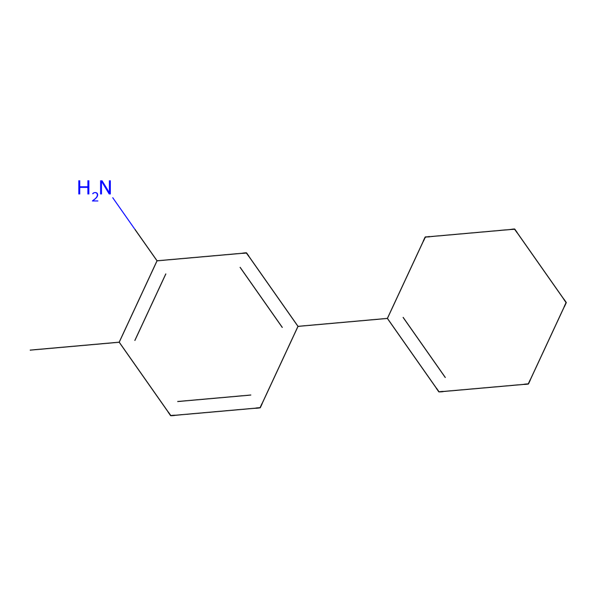 5-(Cyclohex-1-en-1-yl)-2-methylaniline molecular structure, CAS 1864112-81-1