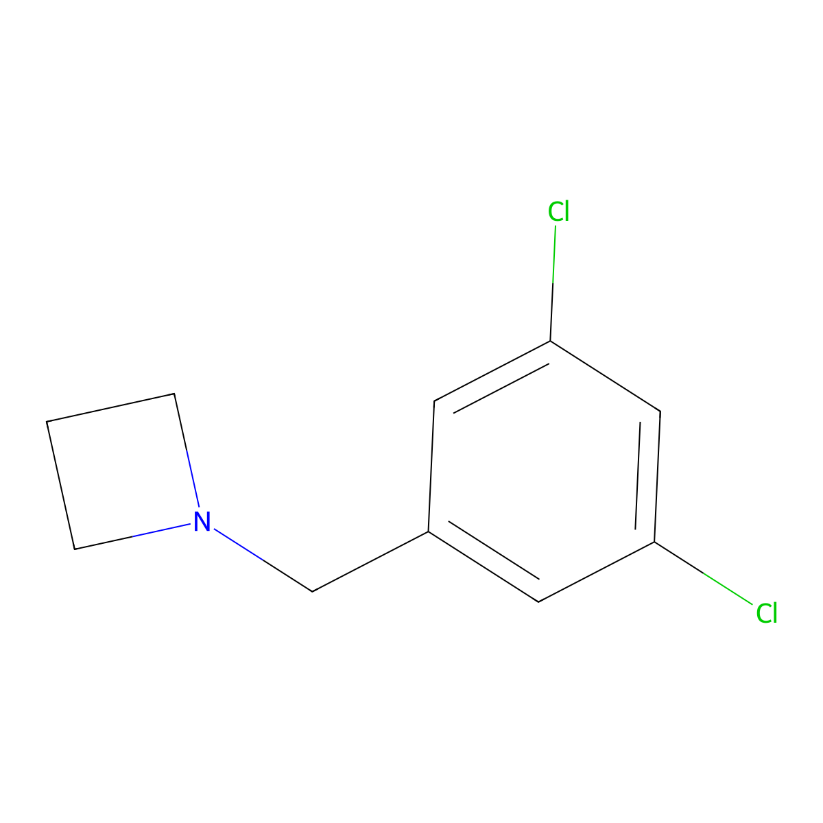 1-(3,5-Dichlorobenzyl)azetidine molecular structure, CAS 1864114-95-3