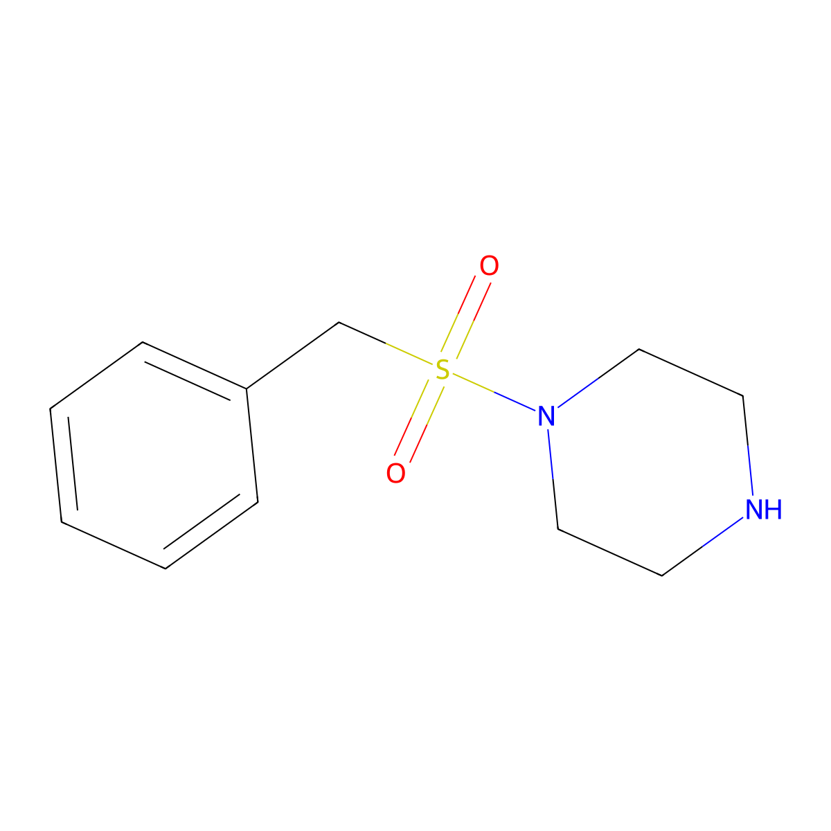1-Phenylmethanesulfonylpiperazine molecular structure, CAS 186412-62-4