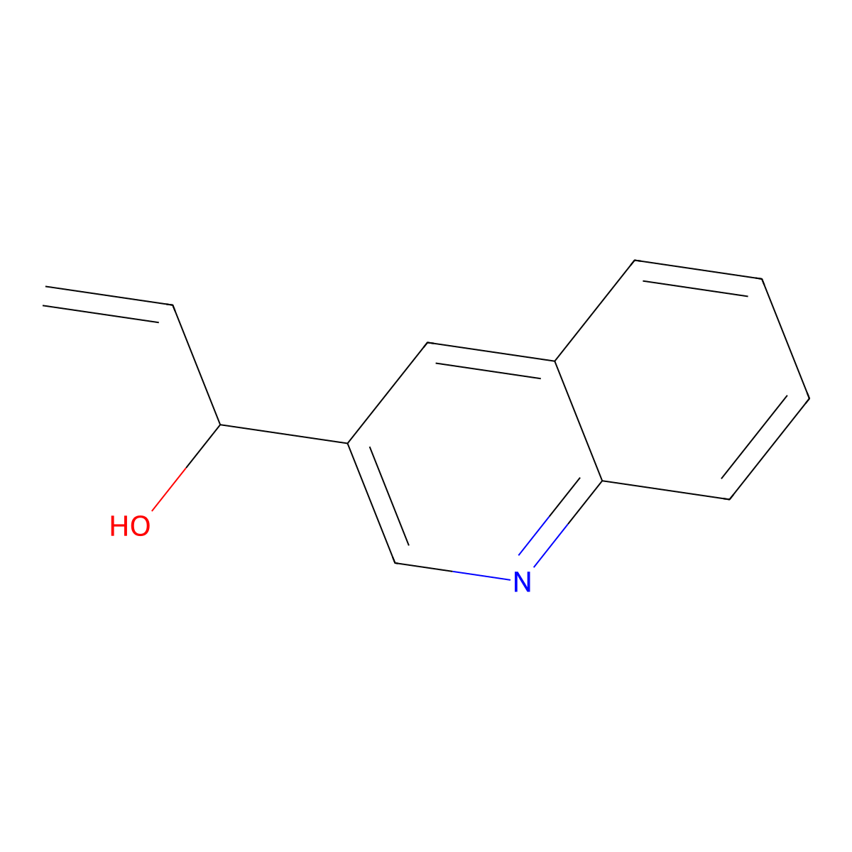 1-(Quinolin-3-yl)prop-2-en-1-ol molecular structure, CAS 1864145-01-6