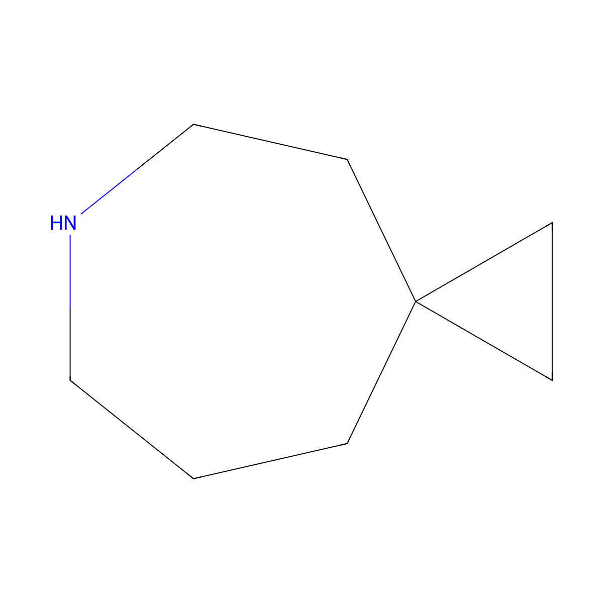 6-Azaspiro[2.6]nonane molecular structure, CAS 186418-15-5