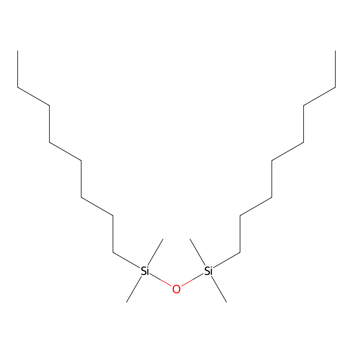 1,1,3,3-Tetramethyl-1,3-dioctyldisiloxane molecular structure, CAS 18642-94-9