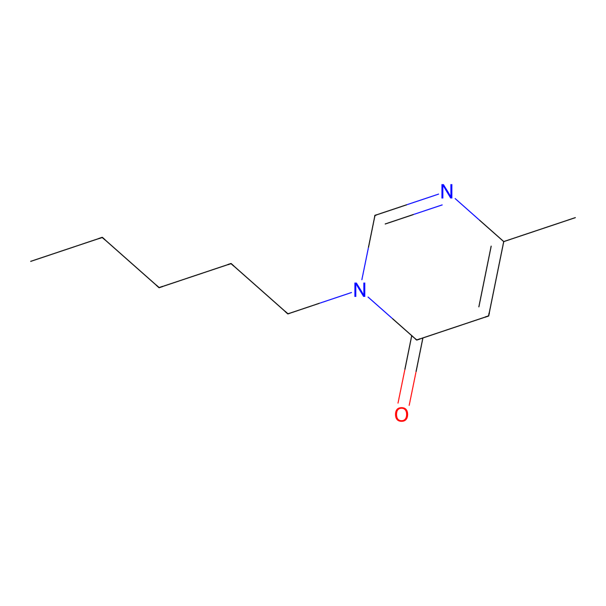 6-Methyl-3-pentyl-3,4-dihydropyrimidin-4-one molecular structure, CAS 1864270-74-5