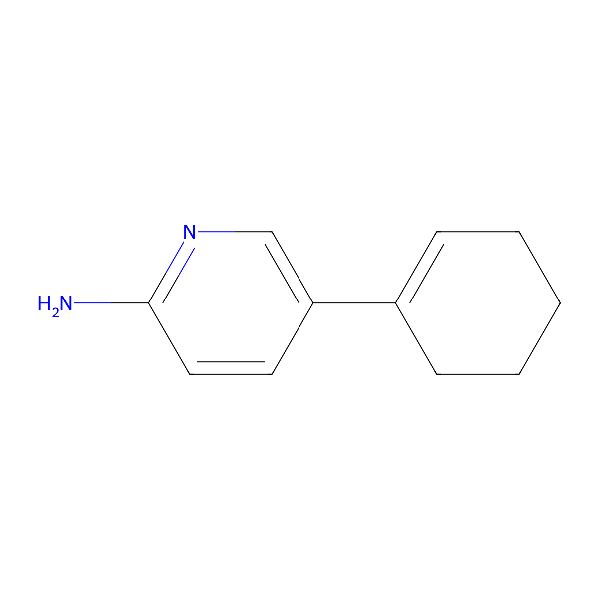 5-(Cyclohex-1-en-1-yl)pyridin-2-amine molecular structure, CAS 1864275-90-0