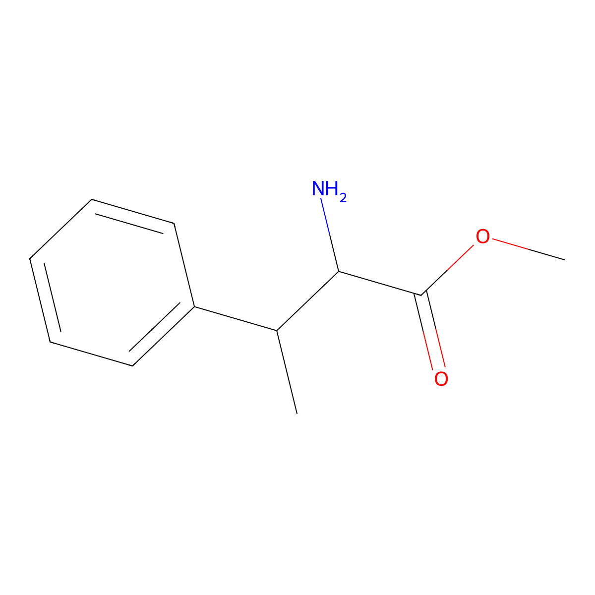 Methyl 2-amino-3-phenylbutanoate molecular structure, CAS 186432-13-3