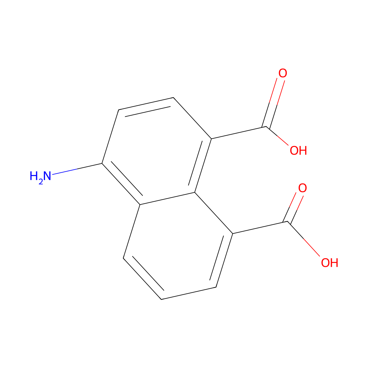 4-Aminonaphthalene-1,8-dicarboxylic acid molecular structure, CAS 18644-22-9