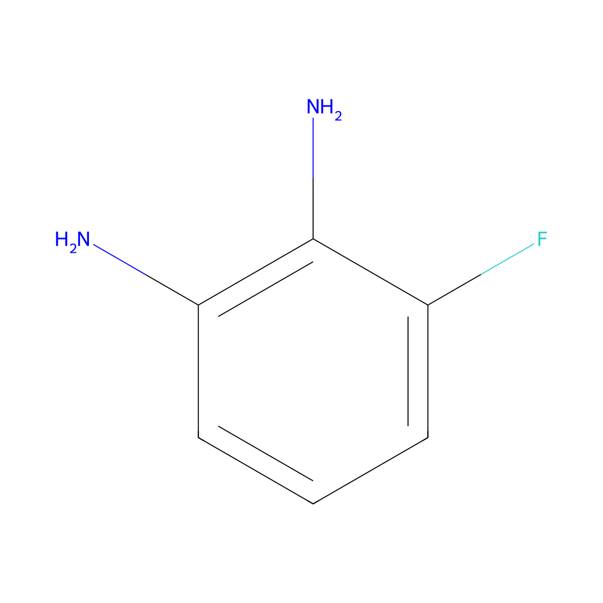 3-Fluorobenzene-1,2-diamine molecular structure, CAS 18645-88-0