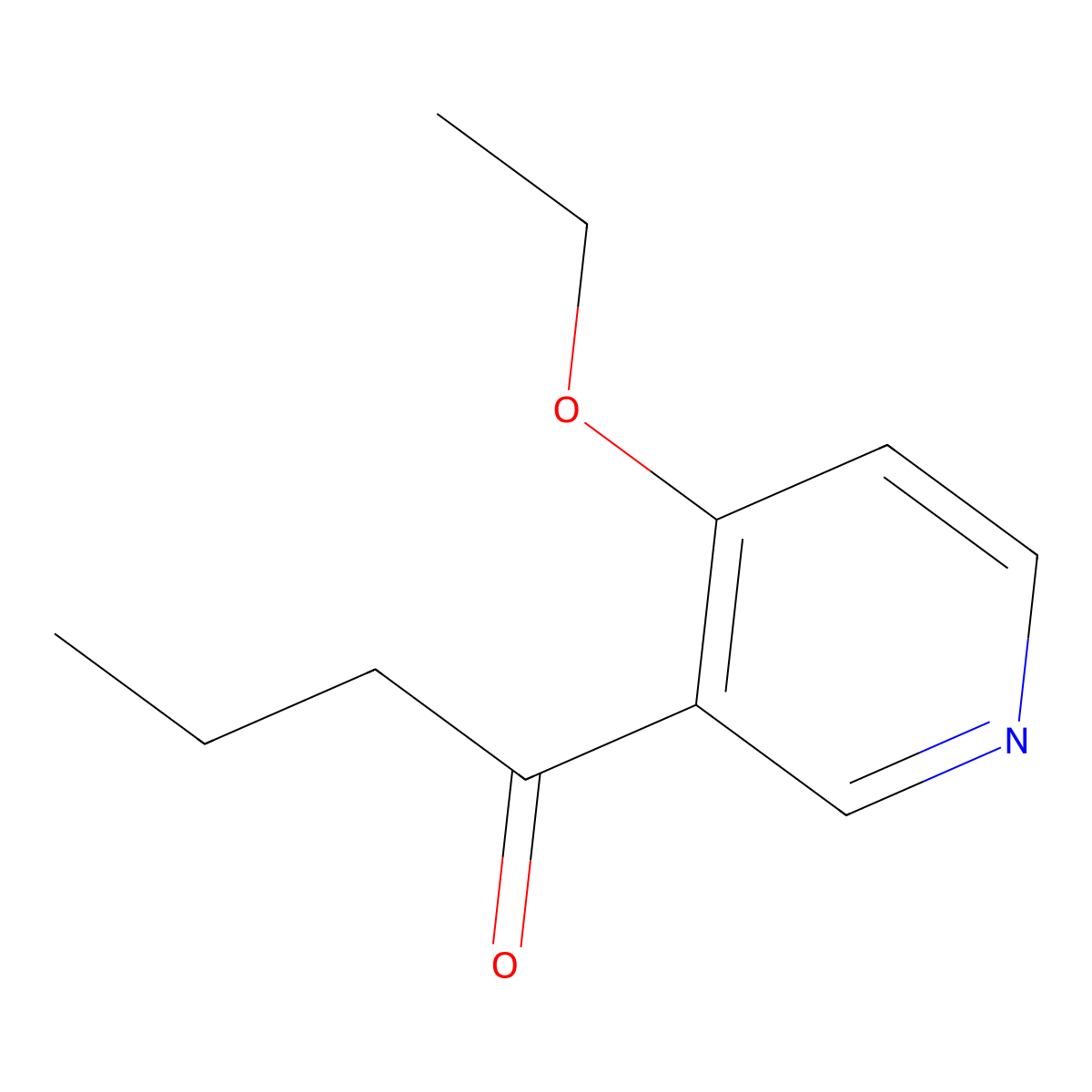 1-(4-Ethoxypyridin-3-yl)butan-1-one molecular structure, CAS 1864526-45-3