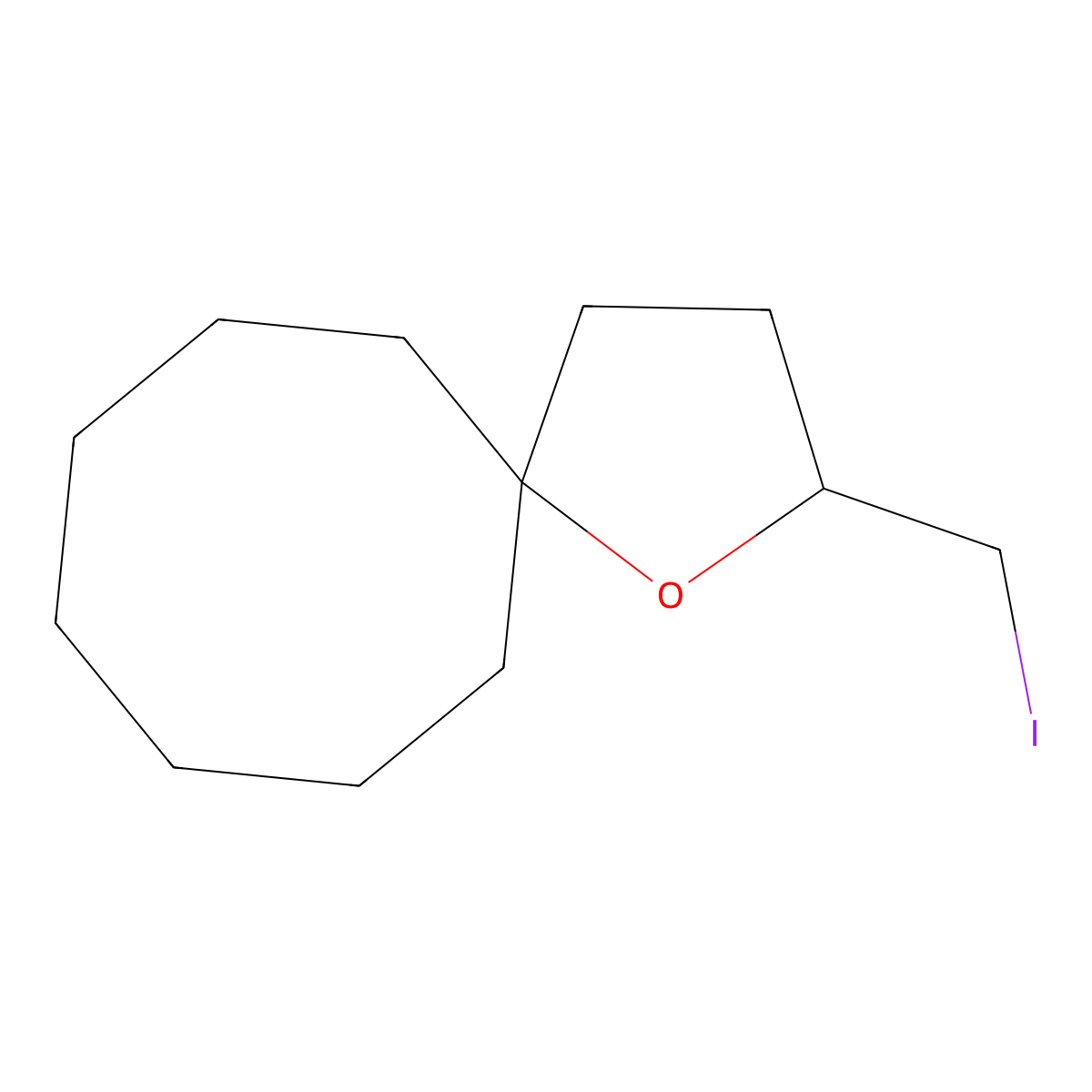 2-(Iodomethyl)-1-oxaspiro(4.7)dodecane molecular structure, CAS 1864547-58-9