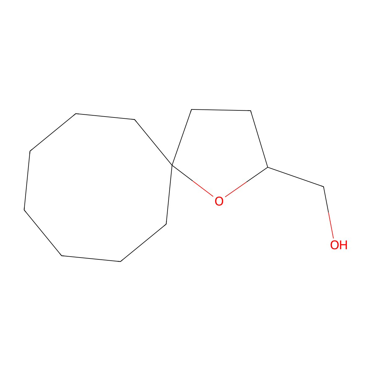 {1-Oxaspiro[4.7]dodecan-2-yl}methanol molecular structure, CAS 1864550-40-2
