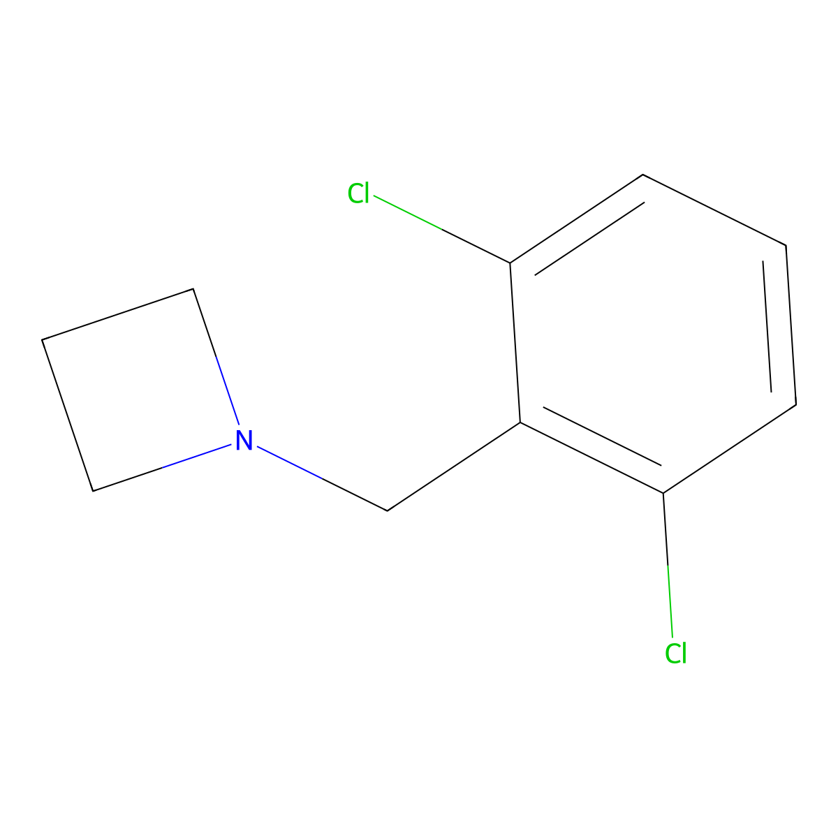 1-(2,6-Dichlorobenzyl)azetidine molecular structure, CAS 1864618-75-6
