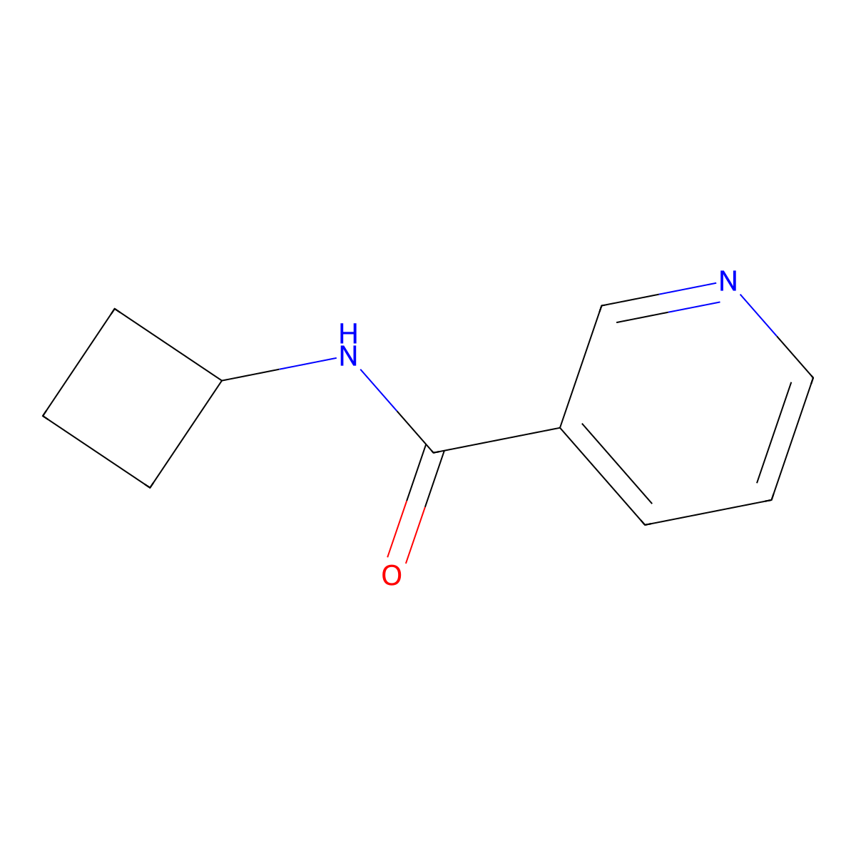 N-cyclobutylpyridine-3-carboxamide molecular structure, CAS 1864682-46-1