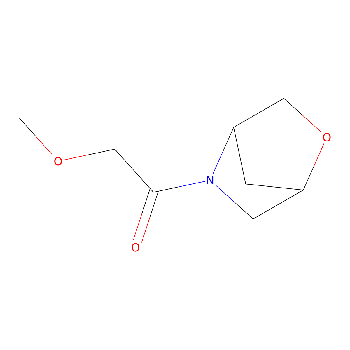 1-(2-Oxa-5-azabicyclo[2.2.1]heptan-5-yl)-2-methoxyethanone molecular structure, CAS 1864736-18-4
