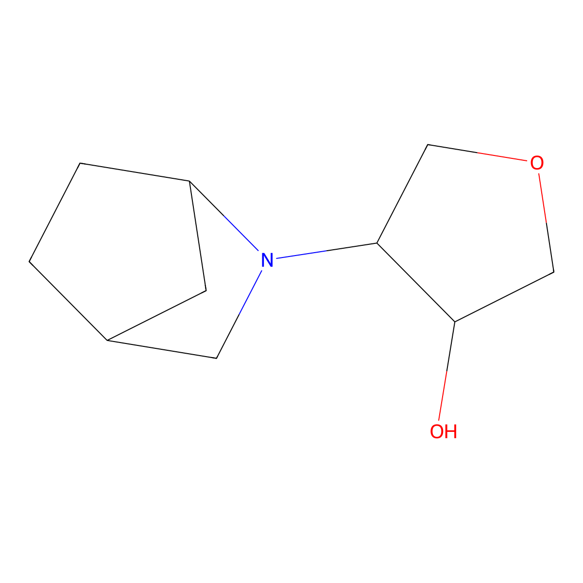 4-{2-Azabicyclo[2.2.1]heptan-2-yl}oxolan-3-ol molecular structure, CAS 1864759-75-0