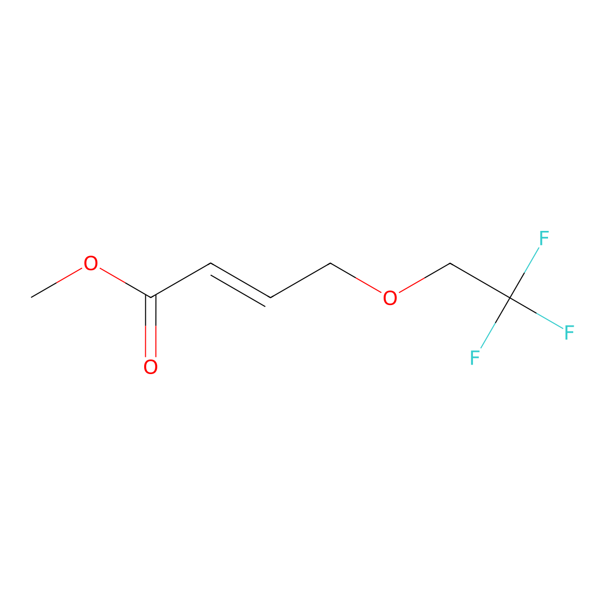 methyl (2E)-4-(2,2,2-trifluoroethoxy)but-2-enoate molecular structure, CAS 1864760-24-6