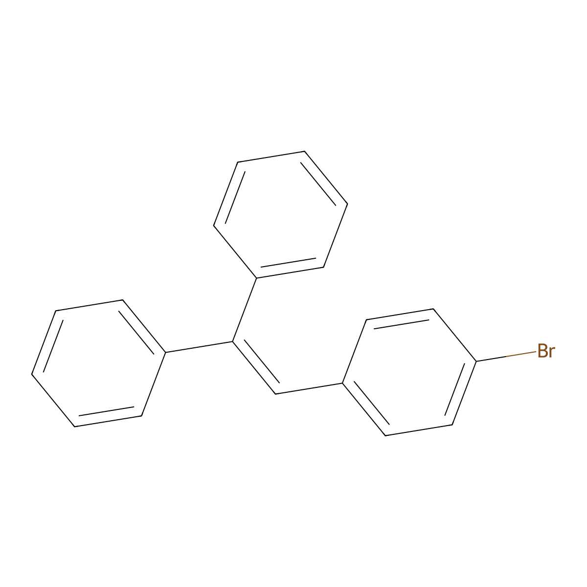 2-(4-Bromophenyl)-1,1-diphenylethylene molecular structure, CAS 18648-66-3