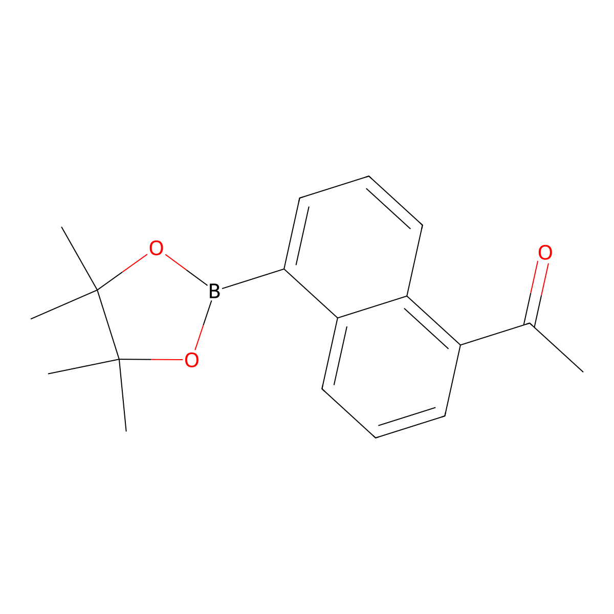 1-(5-(4,4,5,5-Tetramethyl-1,3,2-dioxaborolan-2-yl)naphthalen-1-yl)ethan-1-one molecular structure, CAS 1864801-58-0