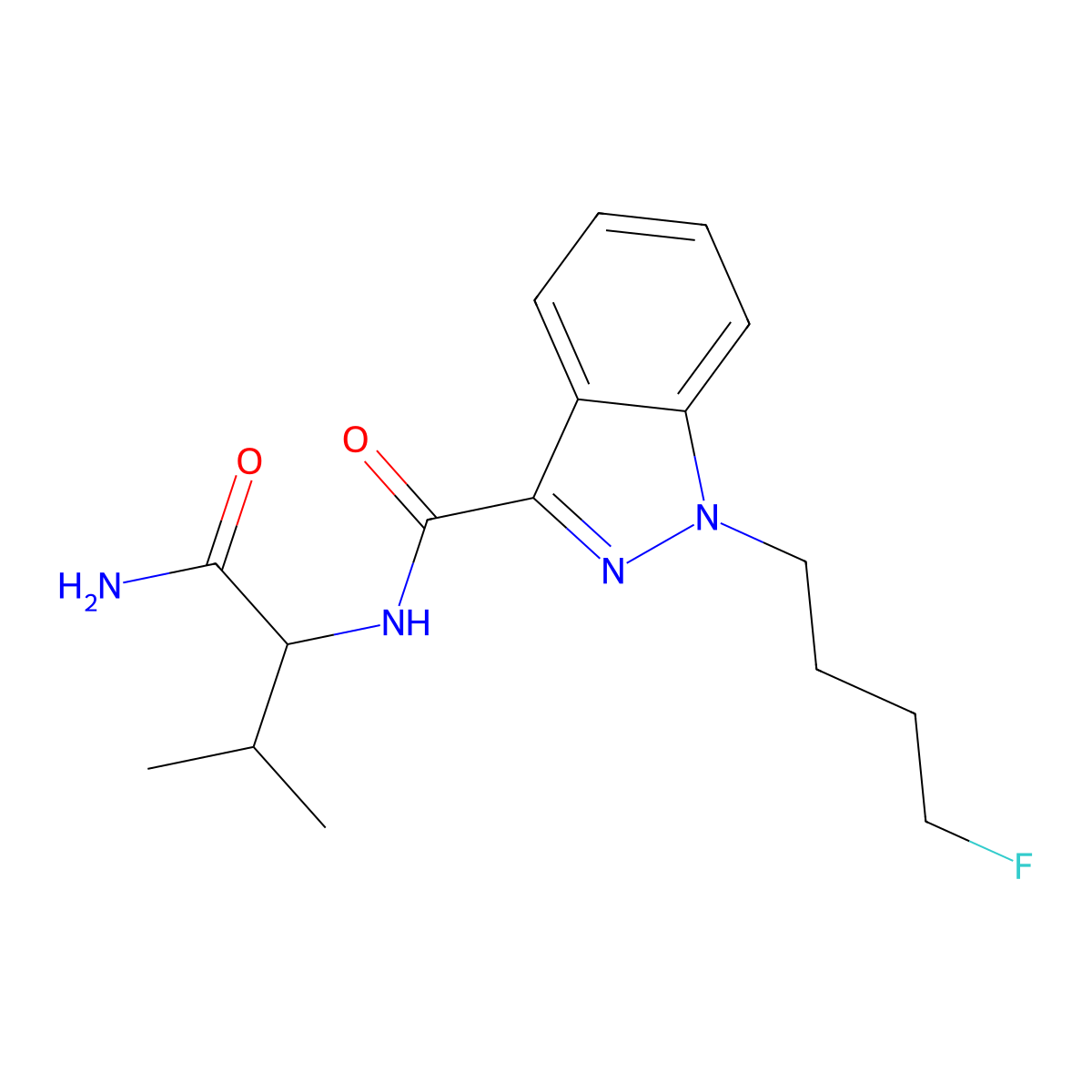 4-fluoro AB-BUTINACA molecular structure, CAS 1864889-46-2