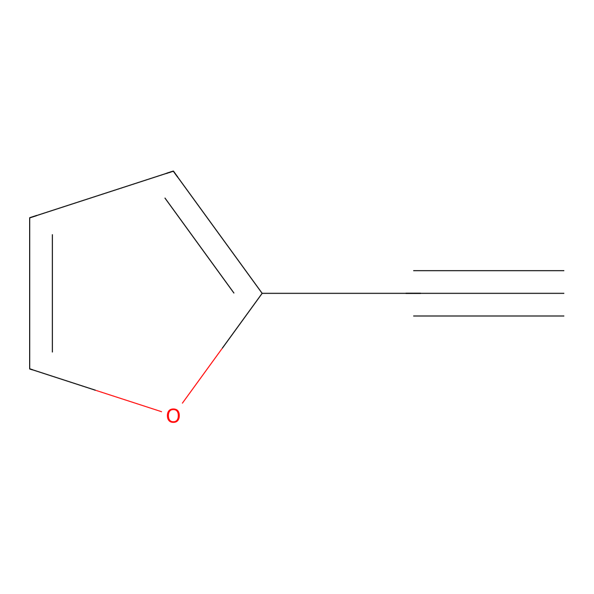 Furan, 2-ethynyl- molecular structure, CAS 18649-64-4