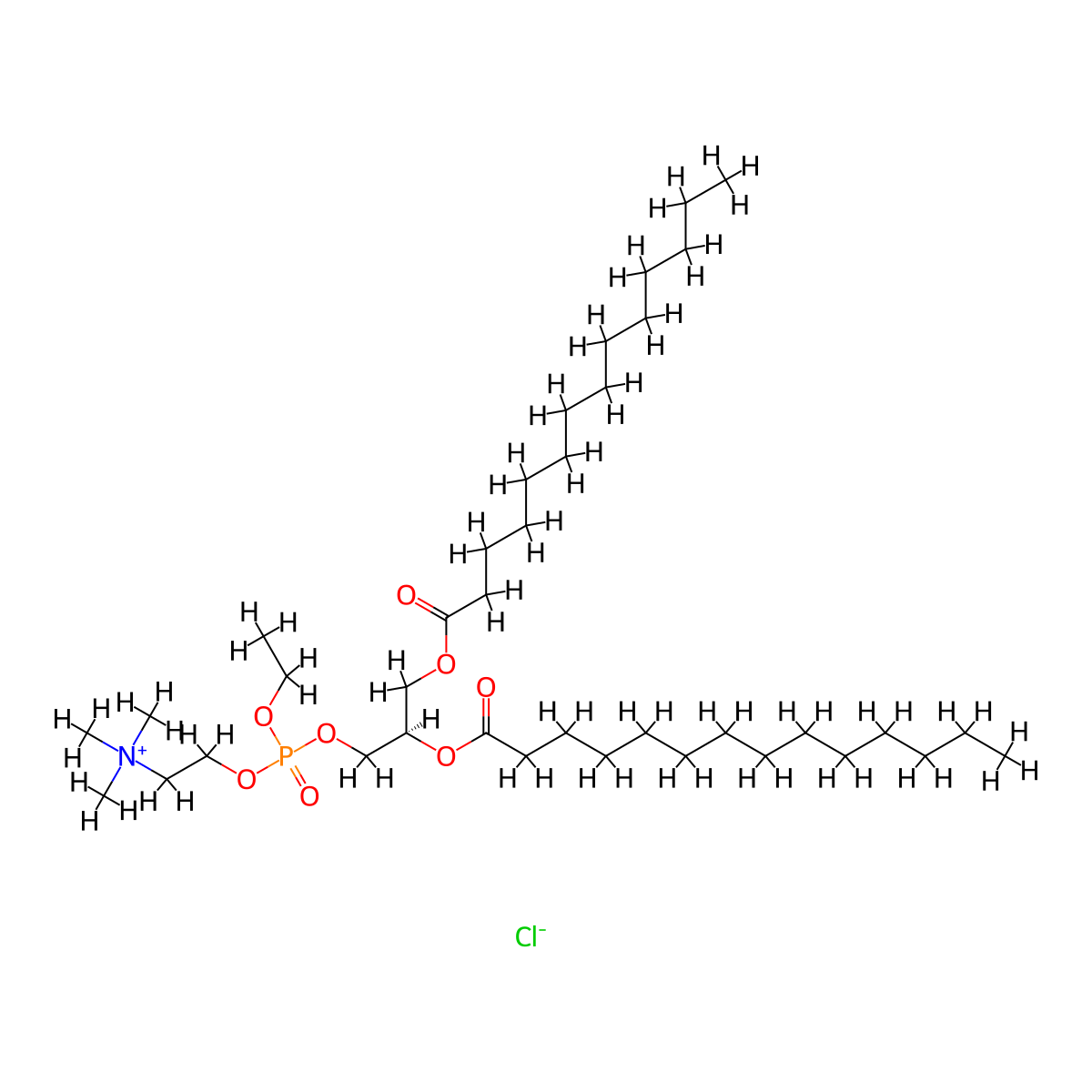 14:0 EPC (Cl Salt) molecular structure, CAS 186492-53-5