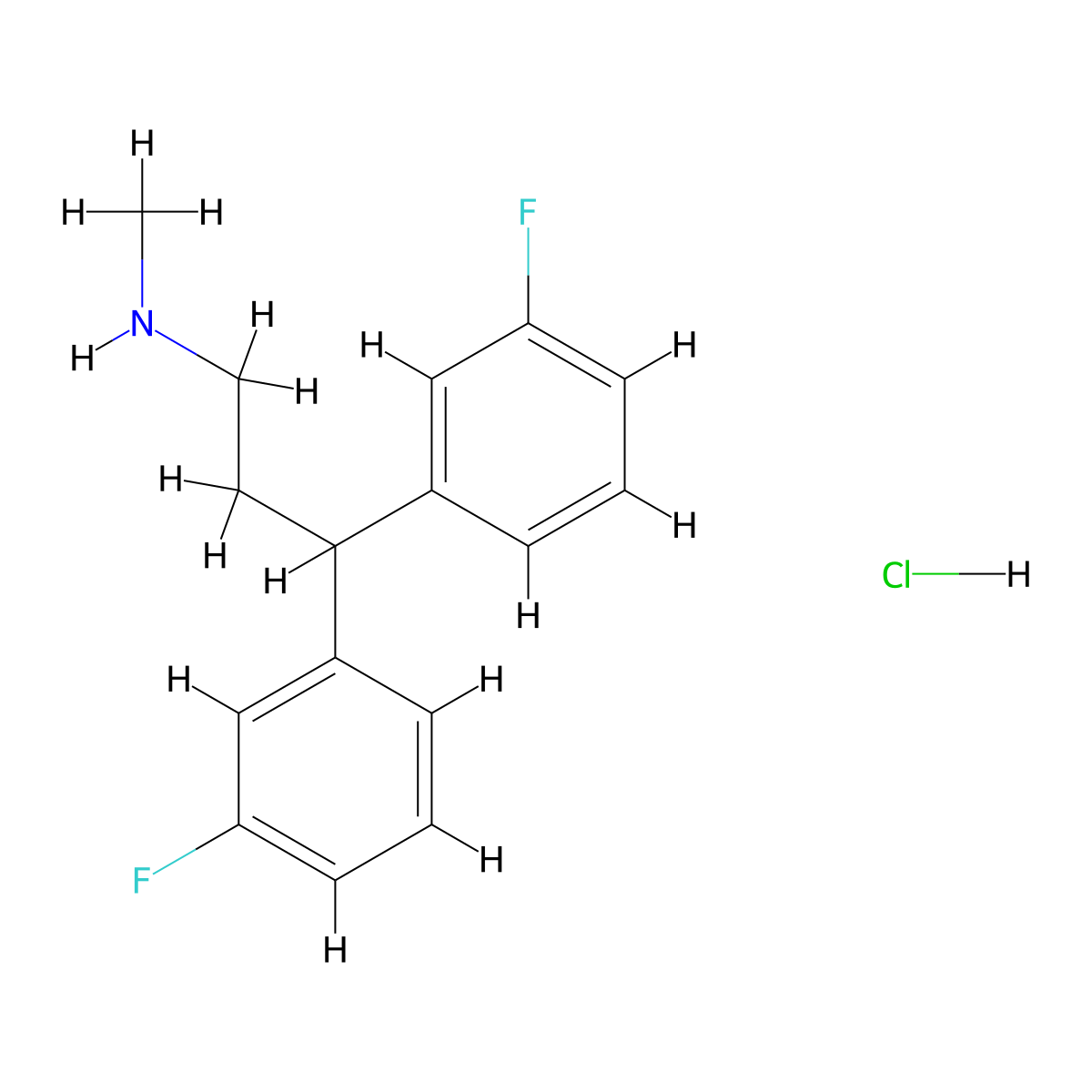 Delucemine Hydrochloride molecular structure, CAS 186495-99-8