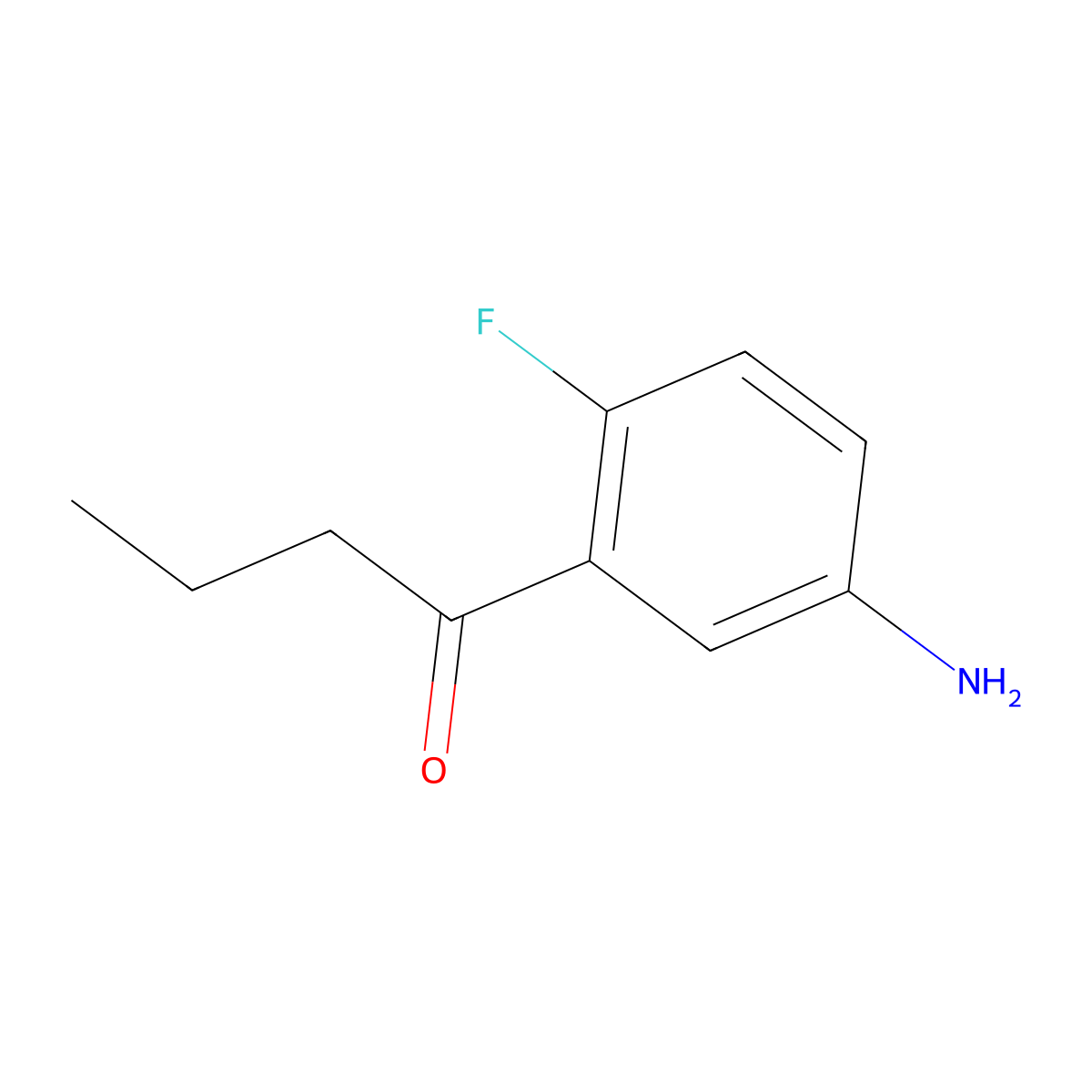 1-(5-Amino-2-fluorophenyl)butan-1-one molecular structure, CAS 1864961-13-6