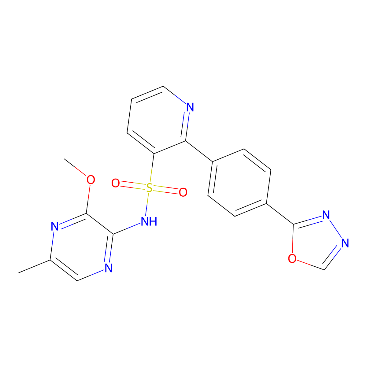 Zibotentan molecular structure, CAS 186497-07-4