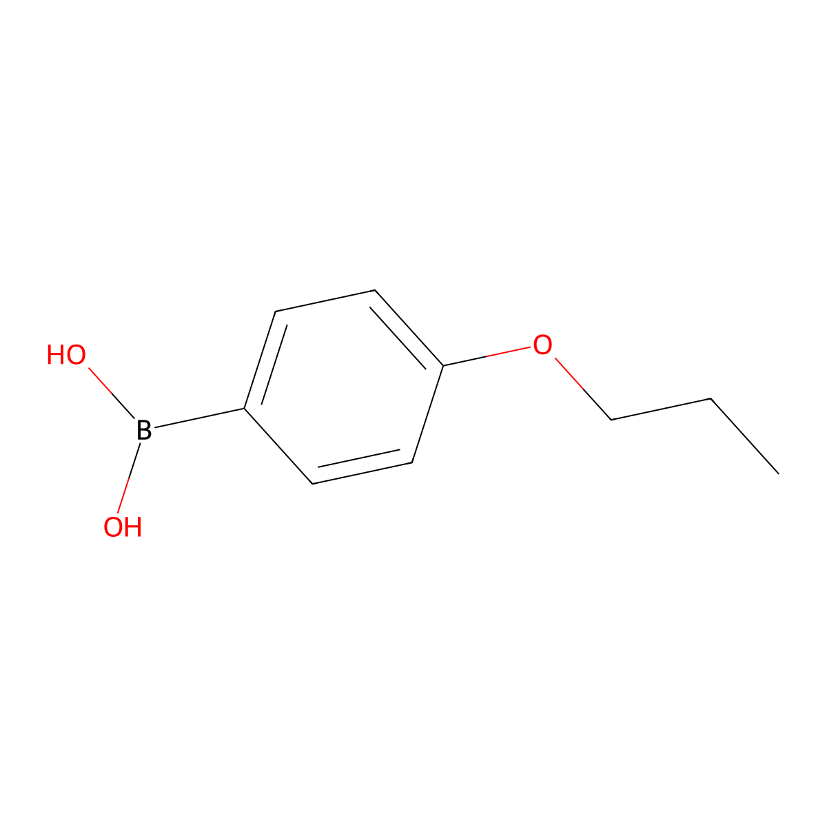 4-Propoxyphenylboronic Acid molecular structure, CAS 186497-67-6