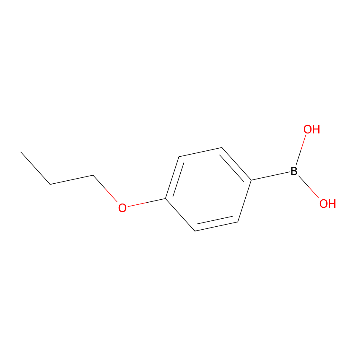 4-Propoxyphenylboronic Acid molecular structure, CAS 186497-67-6