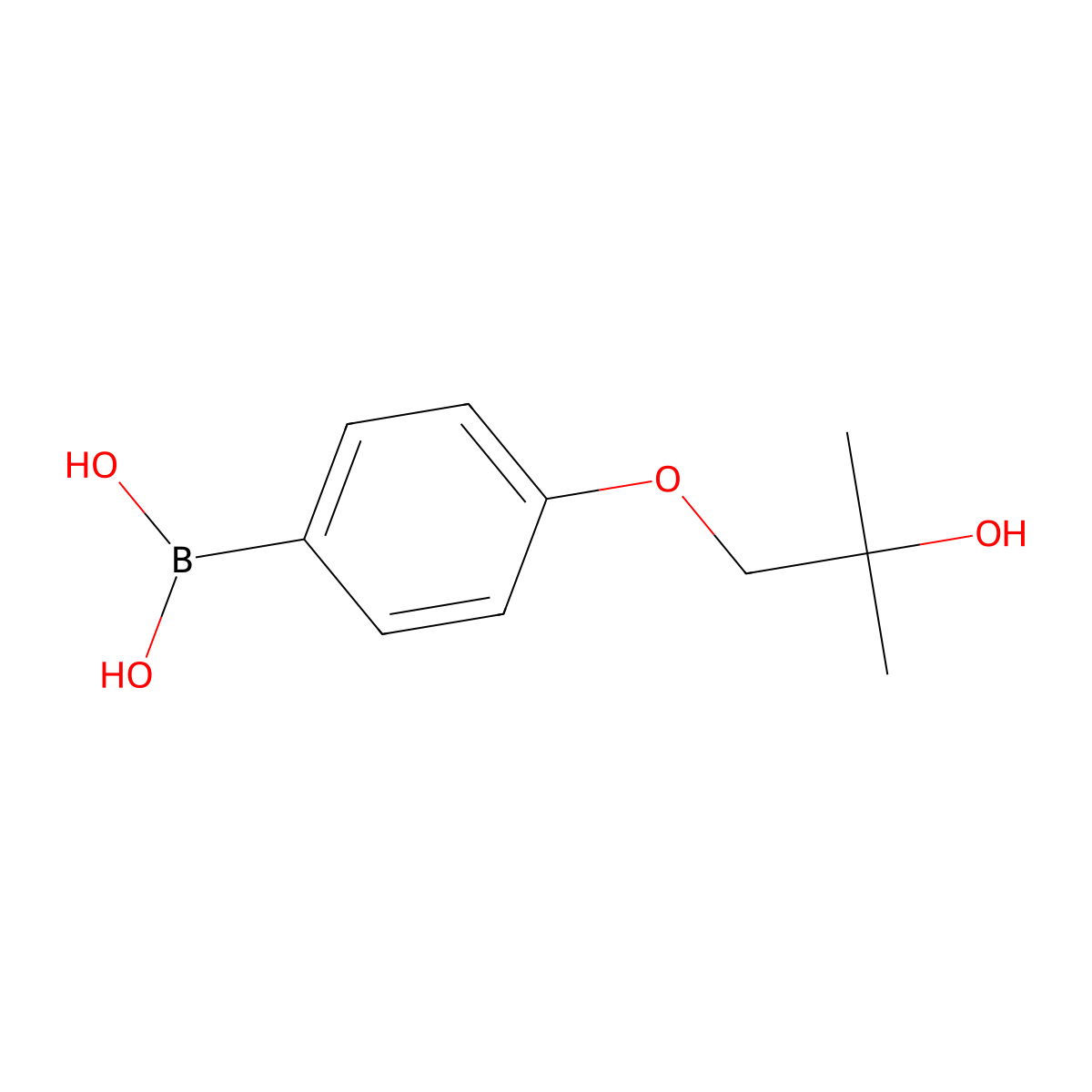 4-(2-Hydroxy-2-methylpropoxy)phenylboronic acid molecular structure, CAS 186498-10-2