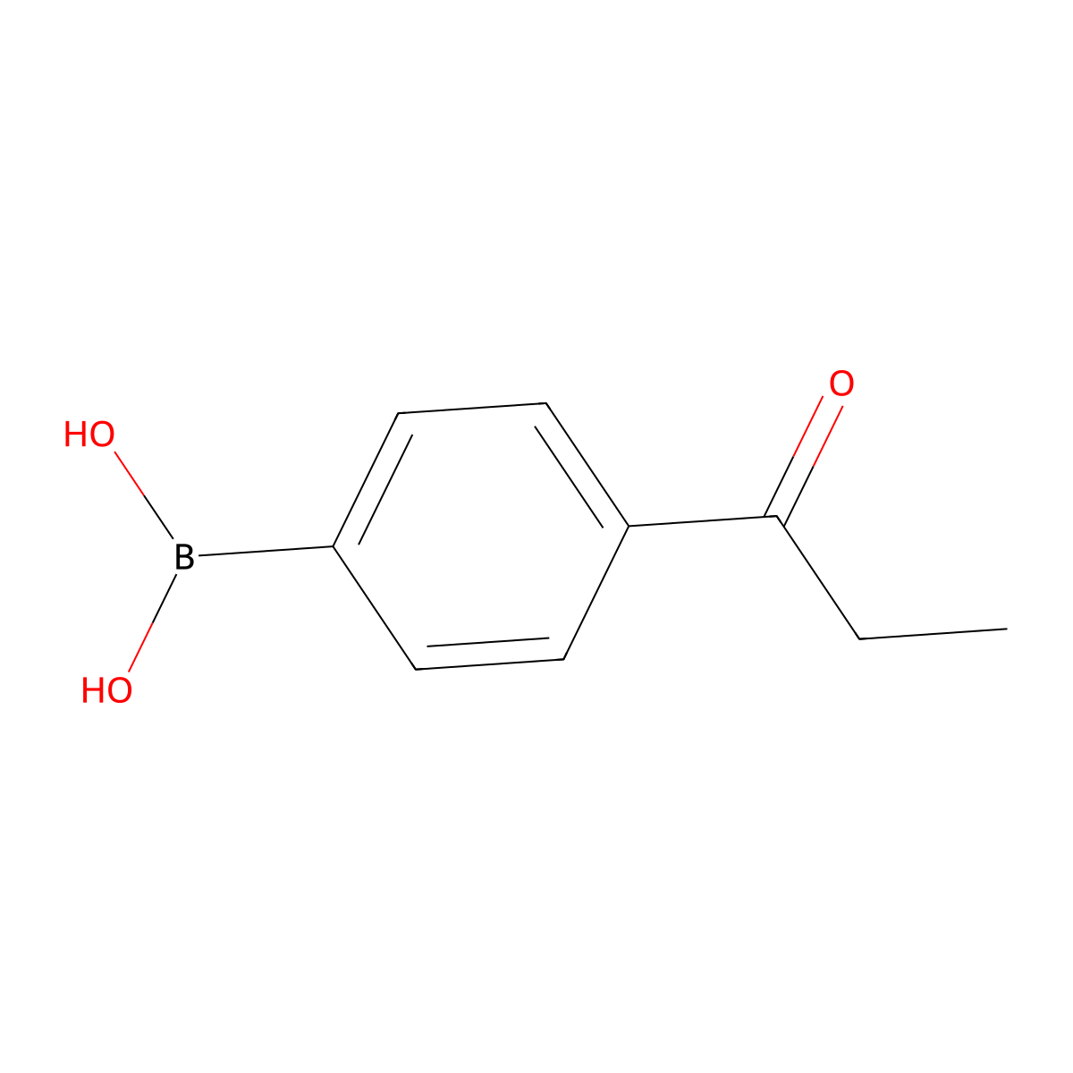 4-(Propionyl)benzeneboronic acid molecular structure, CAS 186498-36-2