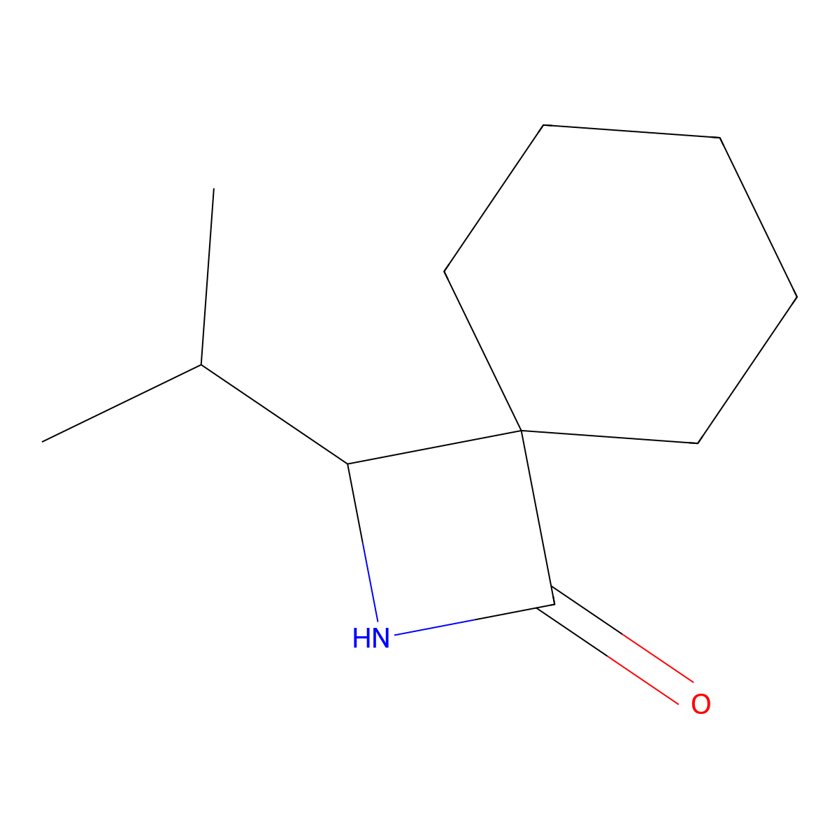 3-(Propan-2-yl)-2-azaspiro[3.5]nonan-1-one molecular structure, CAS 1864998-37-7