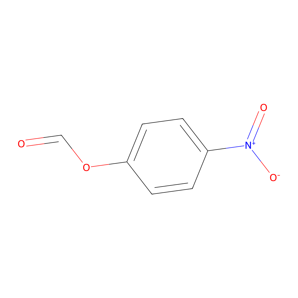 4-Nitrophenyl formate molecular structure, CAS 1865-01-6