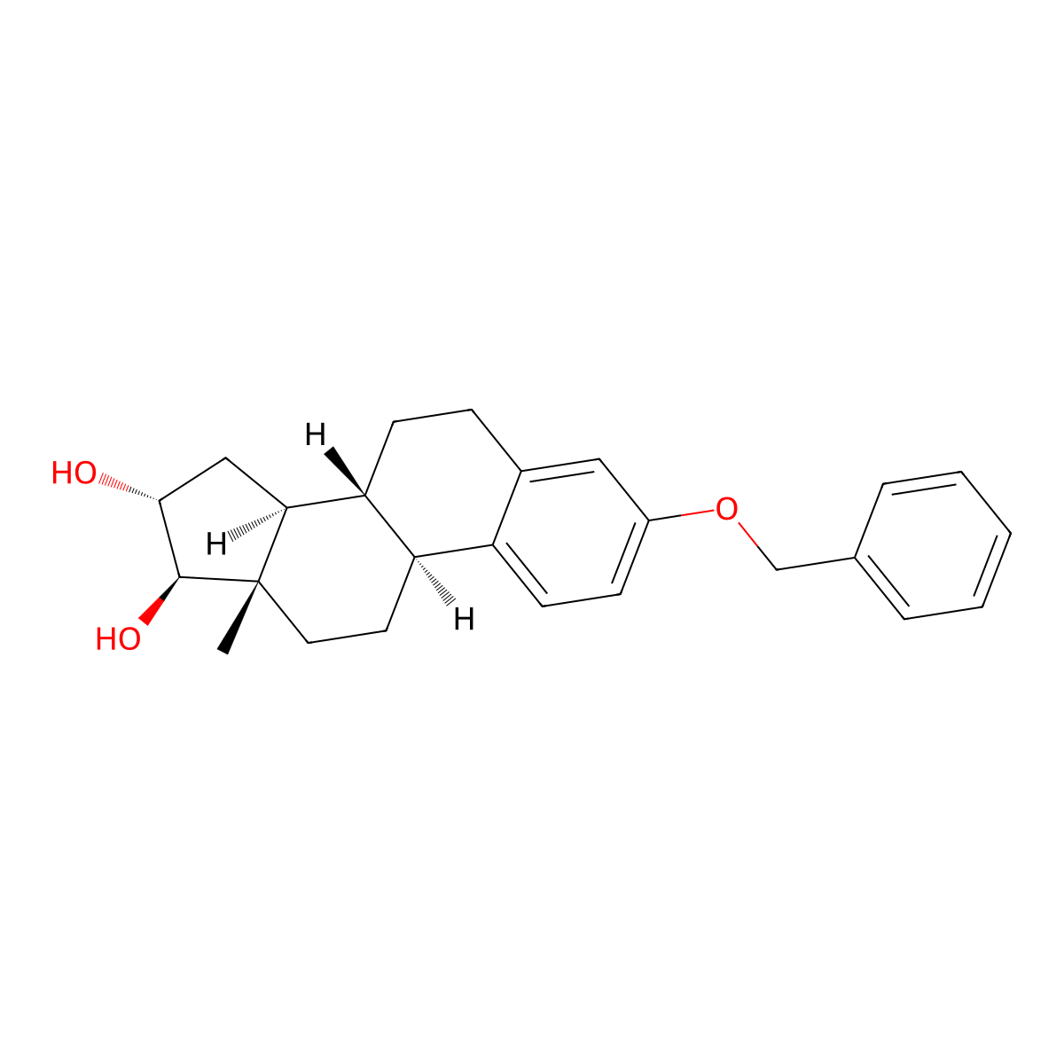 3-O-Benzyl Estriol molecular structure, CAS 18650-87-8