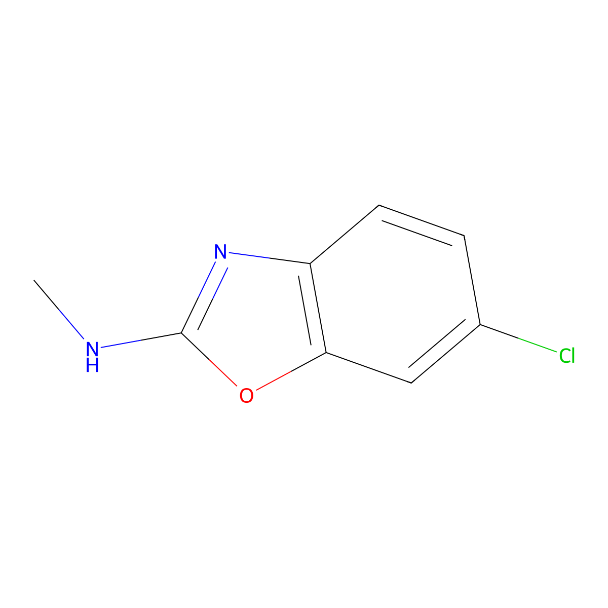 6-Chloro-N-methyl-1,3-benzoxazol-2-amine molecular structure, CAS 1865063-60-0