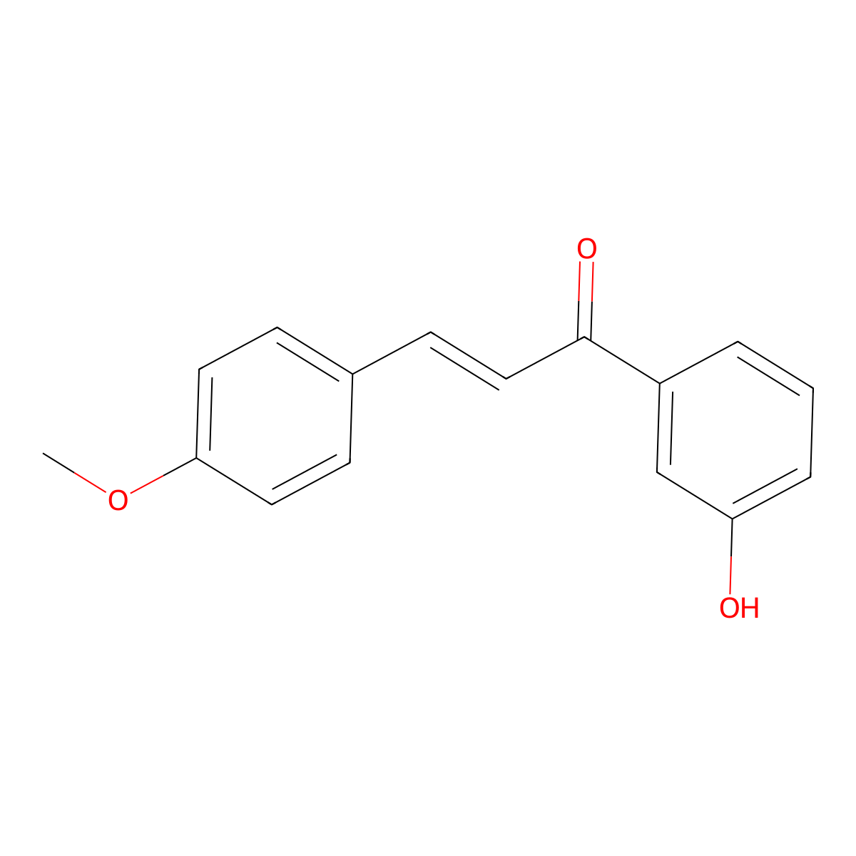(E)-1-(3-Hydroxyphenyl)-3-(4-methoxyphenyl)-2-propen-1-one molecular structure, CAS 186507-11-9