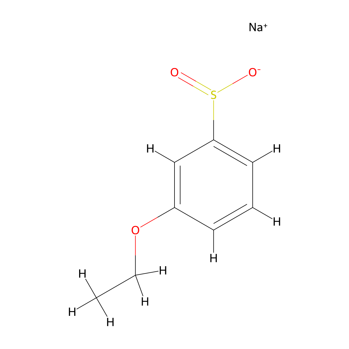 Sodium 3-ethoxybenzene-1-sulfinate molecular structure, CAS 1865090-46-5