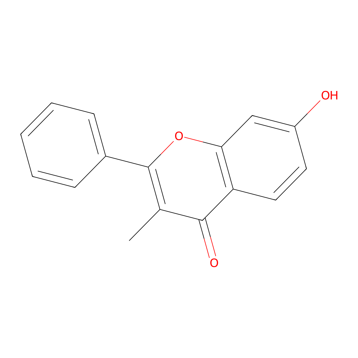 7-Hydroxy-3-methylflavone molecular structure, CAS 18651-15-5
