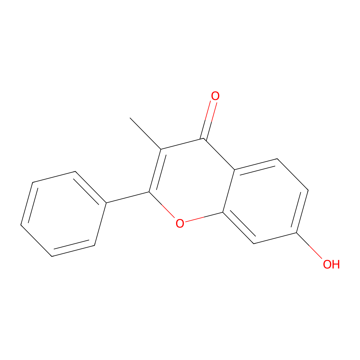 7-Hydroxy-3-methylflavone molecular structure, CAS 18651-15-5