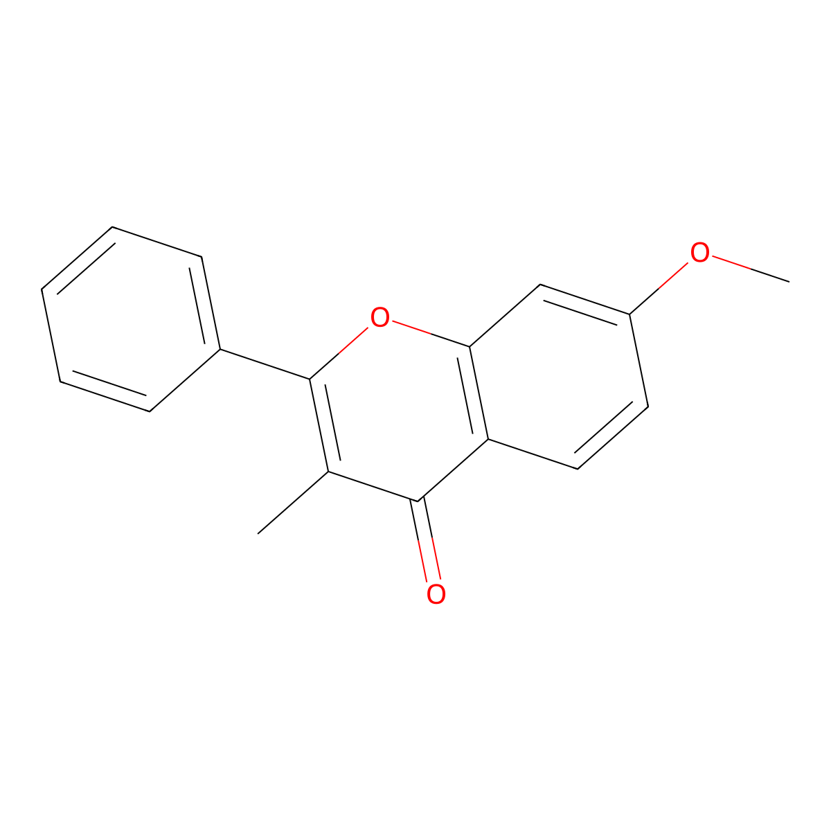 7-Methoxy-3-methyl-2-phenylchromen-4-one molecular structure, CAS 18651-16-6