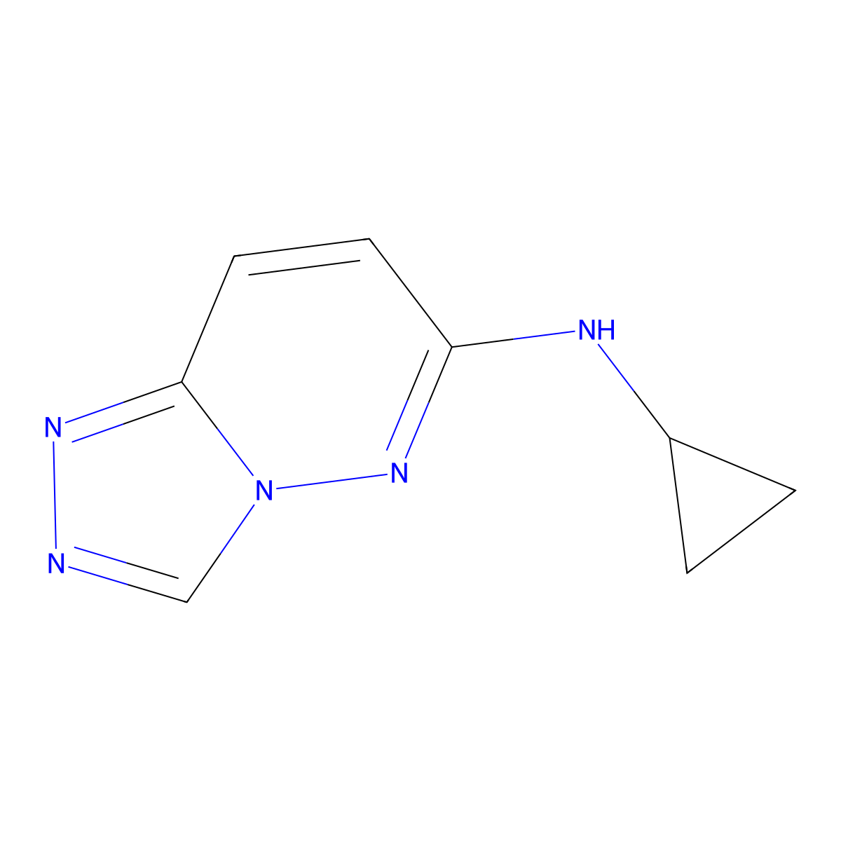 n-Cyclopropyl-[1,2,4]triazolo[4,3-b]pyridazin-6-amine molecular structure, CAS 1865107-31-8